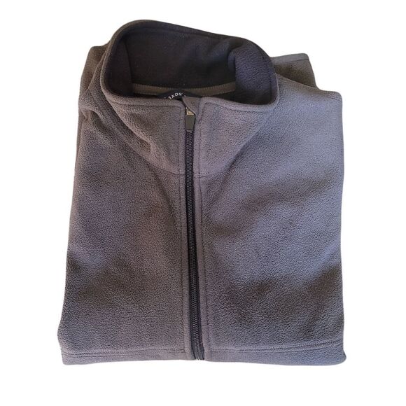 Mens Lands End grey vest jacket - Picture 2 of 4